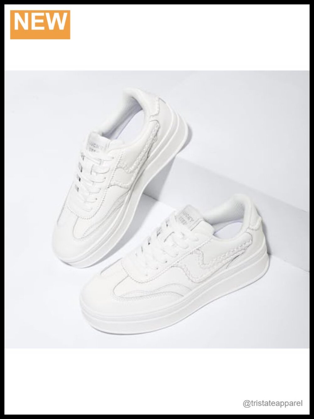 Genuine Leather Suede Platform Fashion Sneakers Thick Sole Walking Shoes - Picture 5 of 6